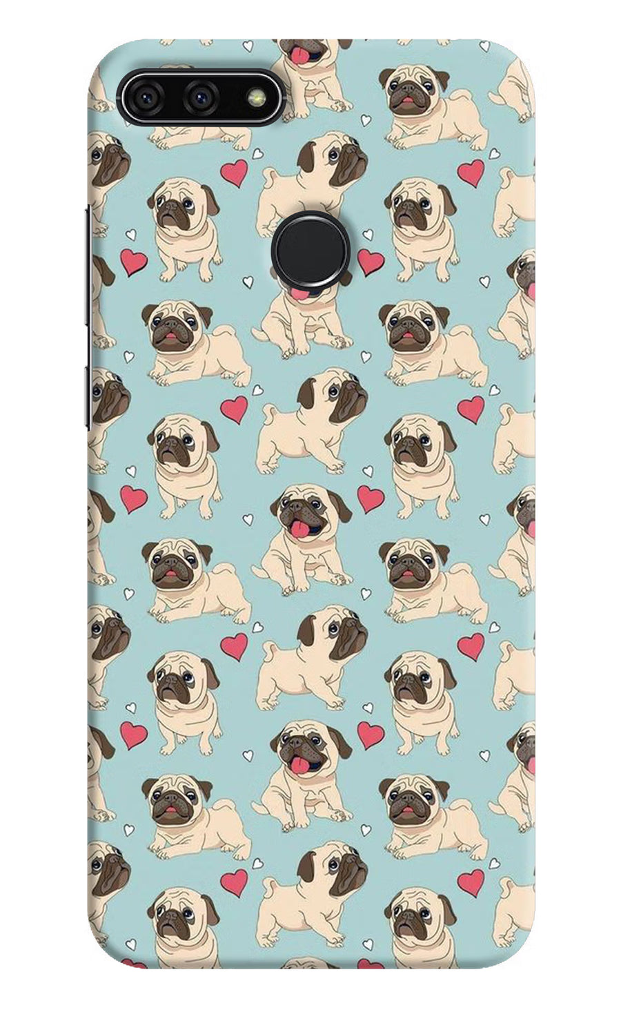 Pug Dog Honor 7A Back Cover, Hard case