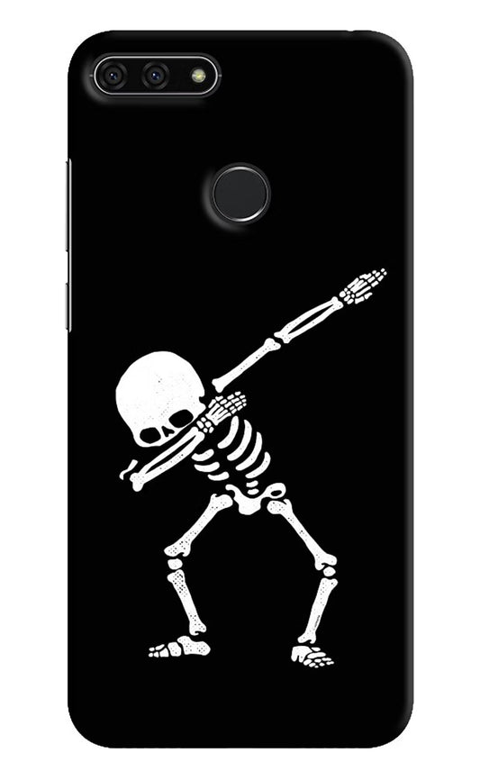 Dabbing Skeleton Art Honor 7A Hard Case Back Cover by Casekaro