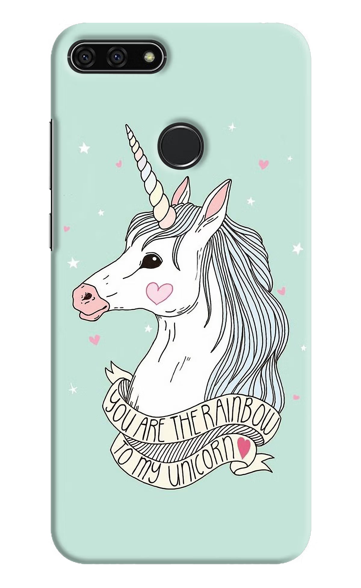 Unicorn Wallpaper Honor 7A Hard Case Back Cover by Casekaro