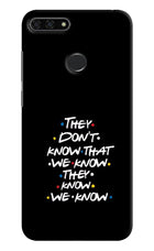 FRIENDS Dialogue Honor 7A Hard Case Back Cover by Casekaro
