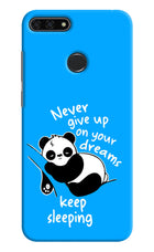 Keep Sleeping Honor 7A Hard Case Back Cover by Casekaro