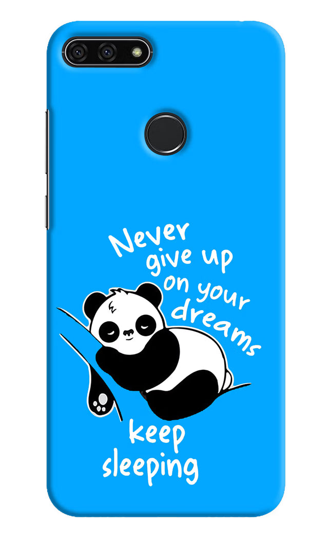 Keep Sleeping Honor 7A Hard Case Back Cover by Casekaro