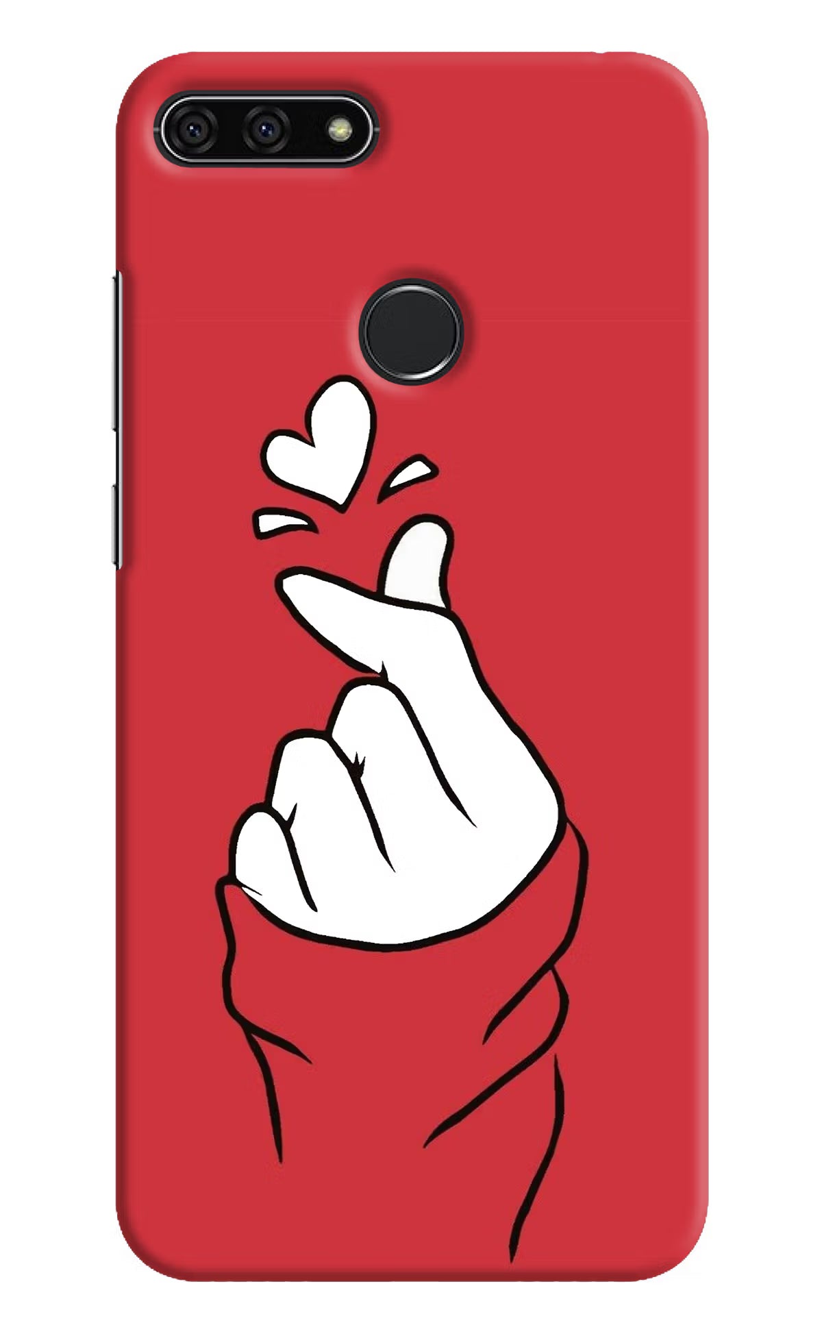 Korean Love Sign Honor 7A Hard Case Back Cover by Casekaro