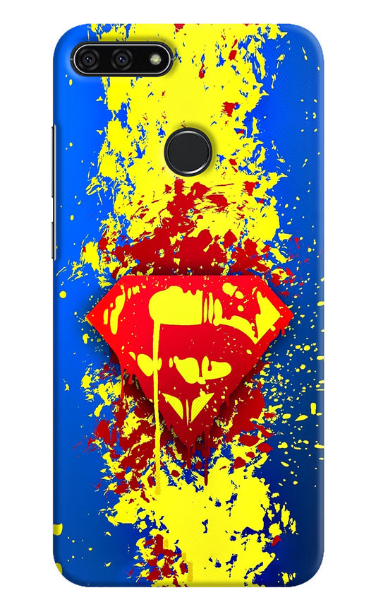 Superman logo Honor 7A Hard Case Back Cover by Casekaro