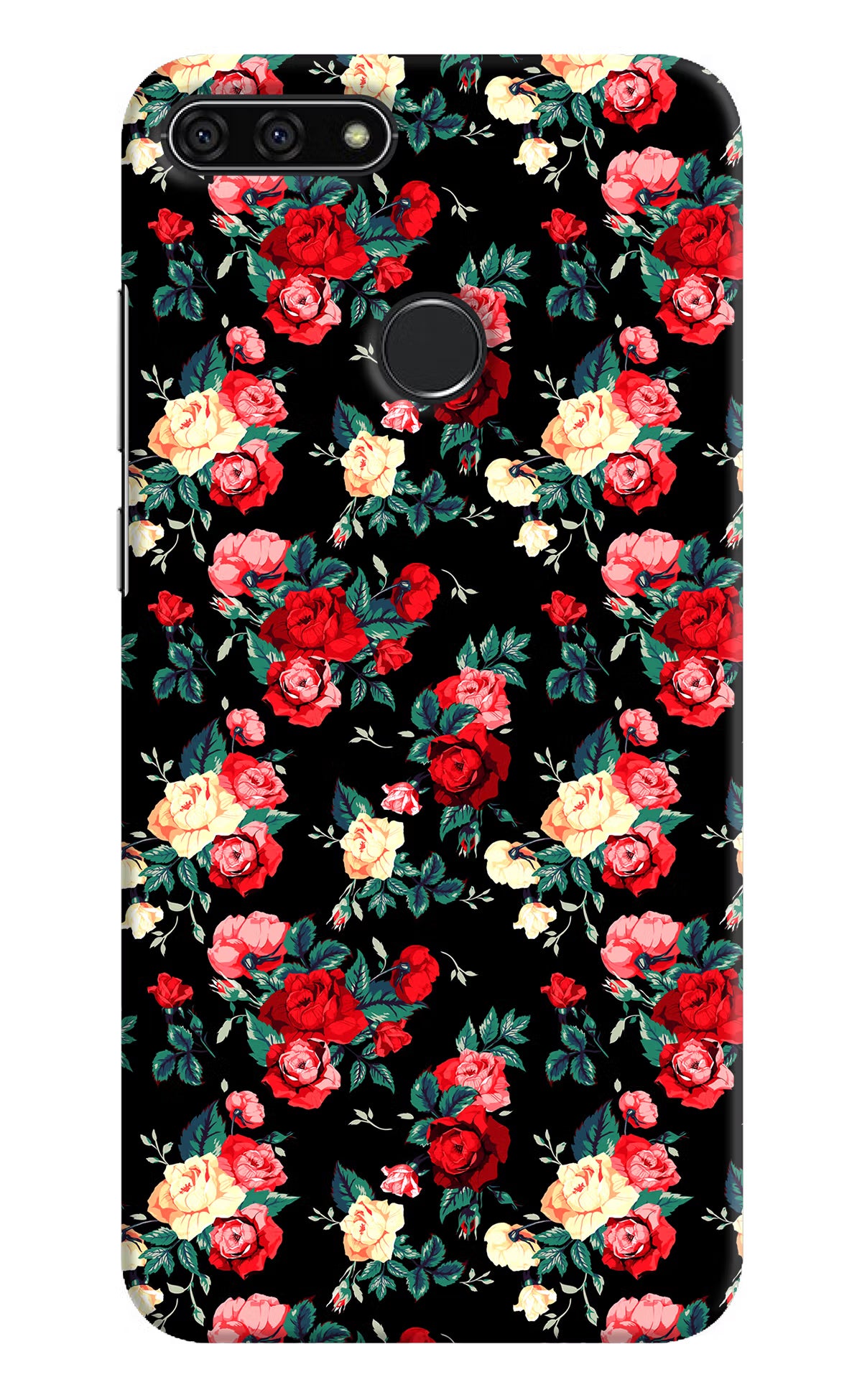 Rose Pattern Honor 7A Hard Case Back Cover by Casekaro