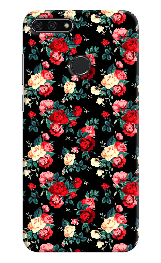 Rose Pattern Honor 7A Hard Case Back Cover by Casekaro