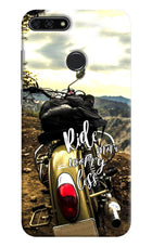 Ride More Worry Less Honor 7A Hard Case Back Cover by Casekaro