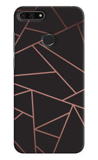 Geometric Pattern Honor 7A Hard Case Back Cover by Casekaro
