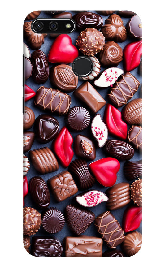 Chocolates Honor 7A Hard Case Back Cover by Casekaro