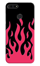 Fire Flames Honor 7A Hard Case Back Cover by Casekaro