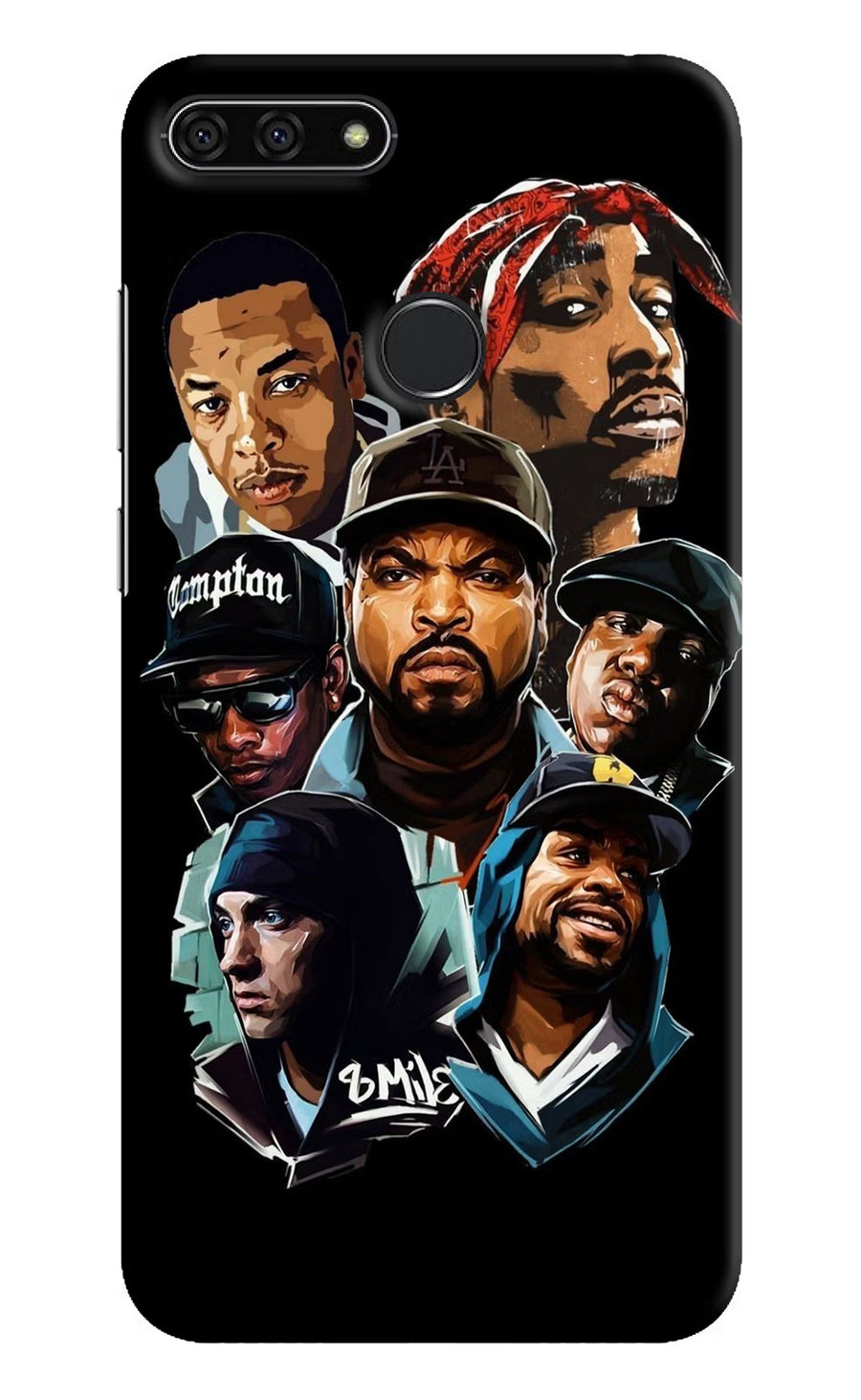 Rappers Honor 7A Back Cover, Hard case