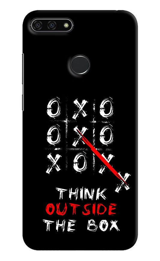 Think out of the BOX Honor 7A Hard Case Back Cover by Casekaro