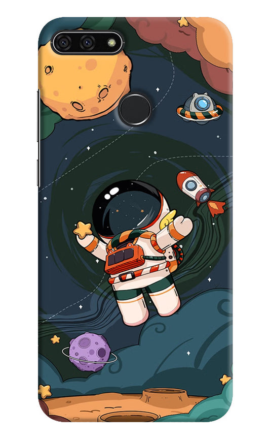 Cartoon Astronaut Honor 7A Hard Case Back Cover by Casekaro