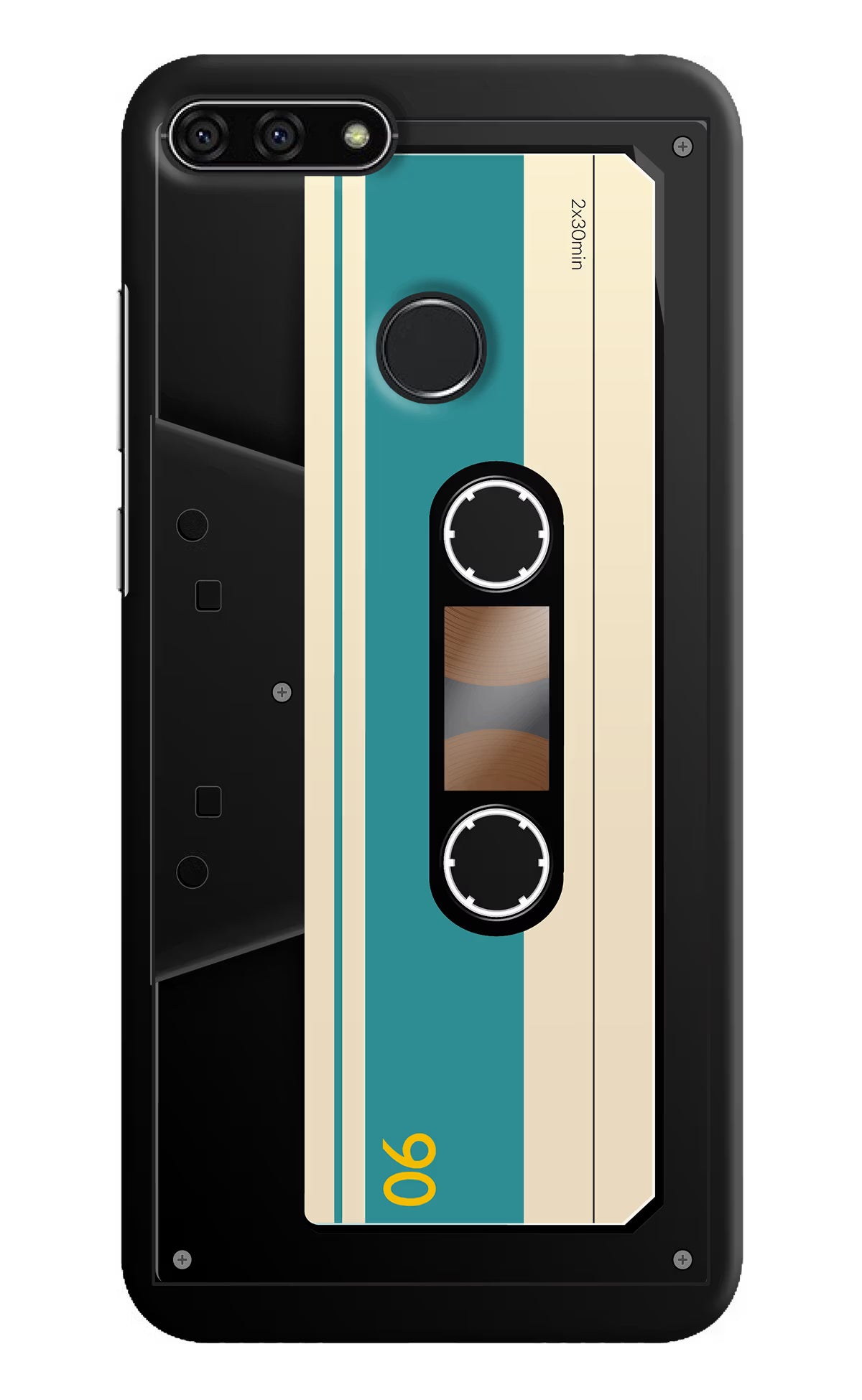 Cassette Honor 7A Hard Case Back Cover by Casekaro