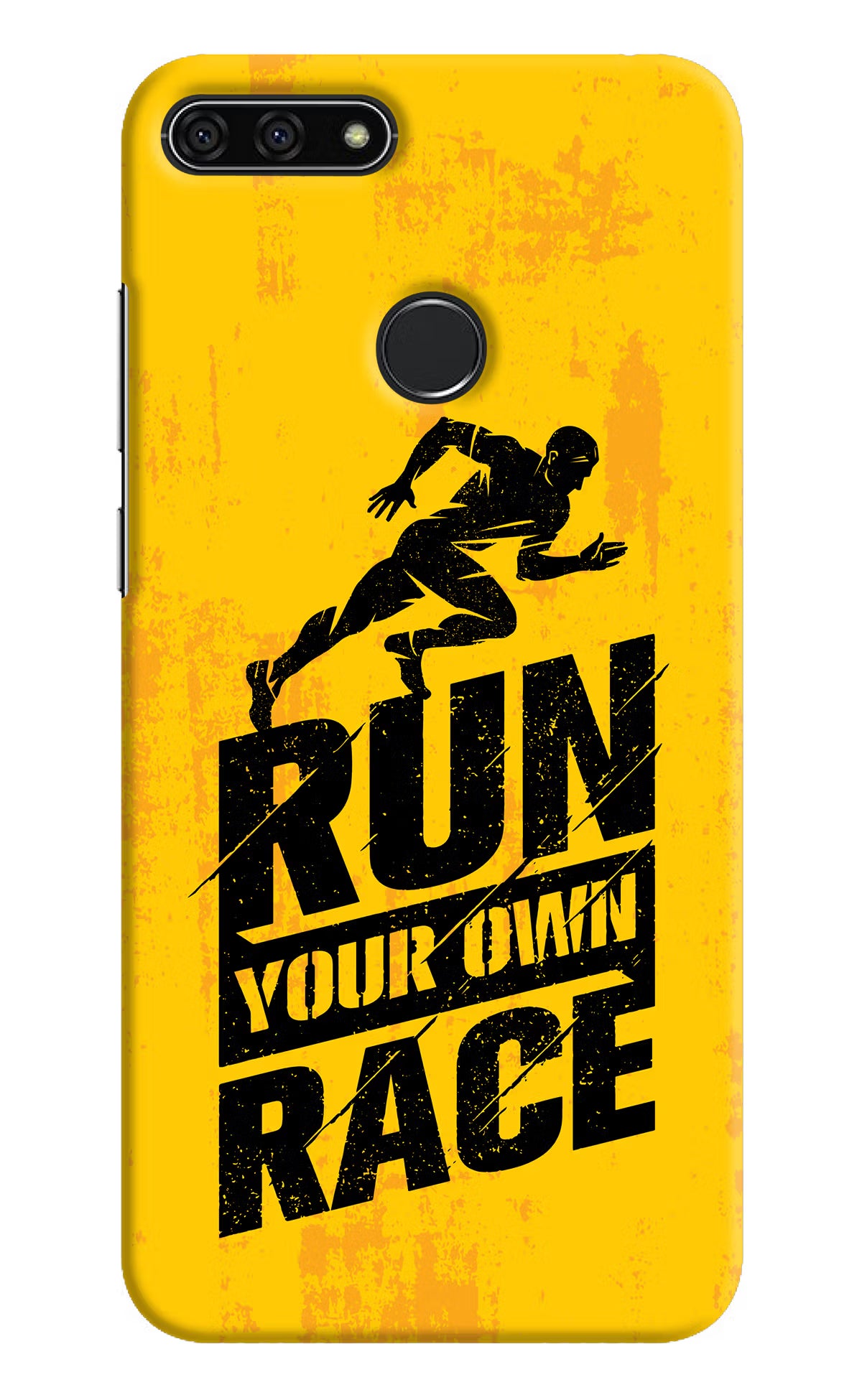 Run Your Own Race Honor 7A Hard Case Back Cover by Casekaro
