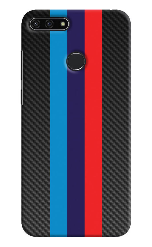 BMW Stripes Pattern Honor 7A Hard Case Back Cover by Casekaro