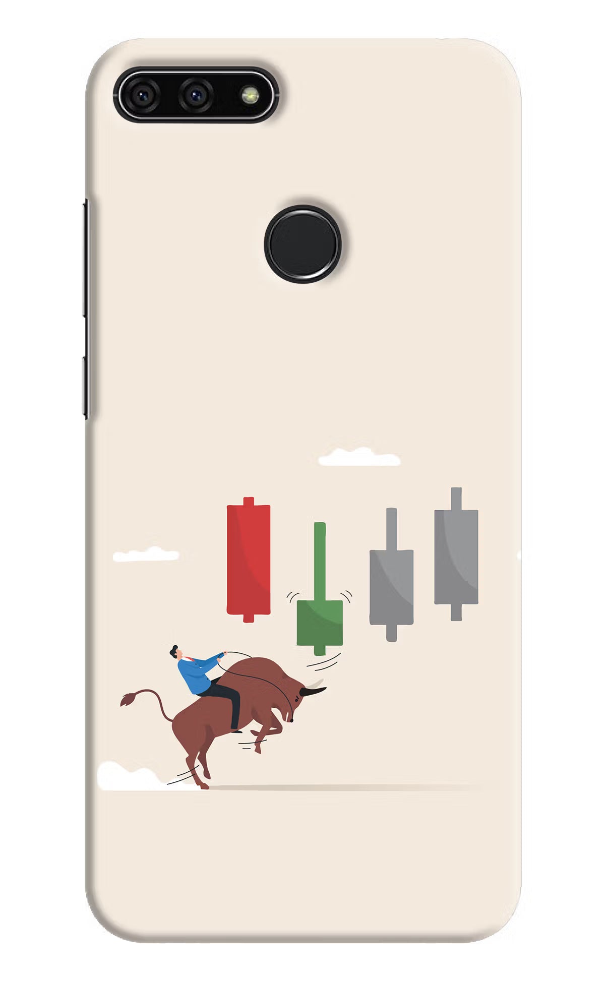 Bull Trading Momentum Honor 7A Hard Case Back Cover by Casekaro