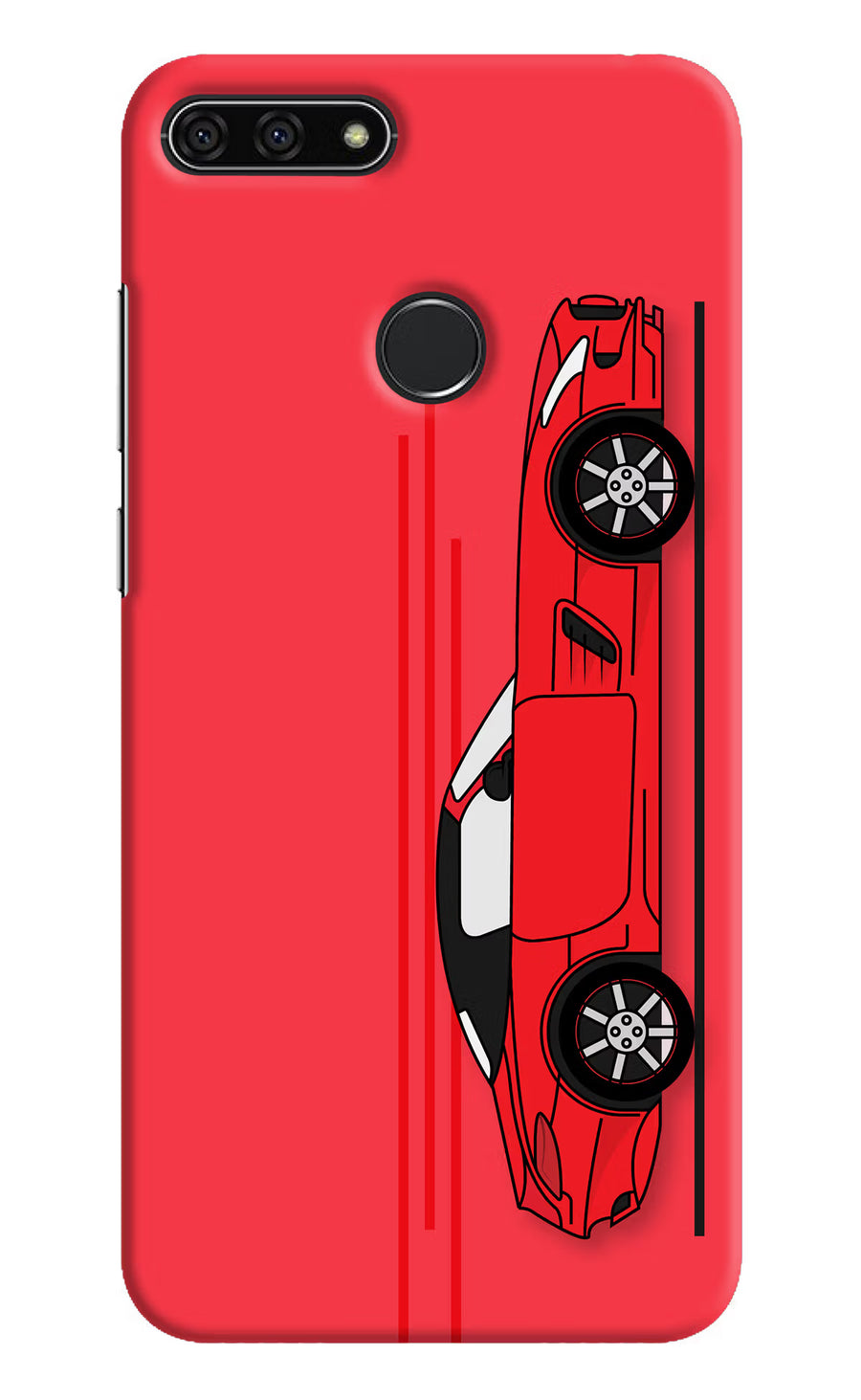 Red Velocity Honor 7A Back Cover, Hard case