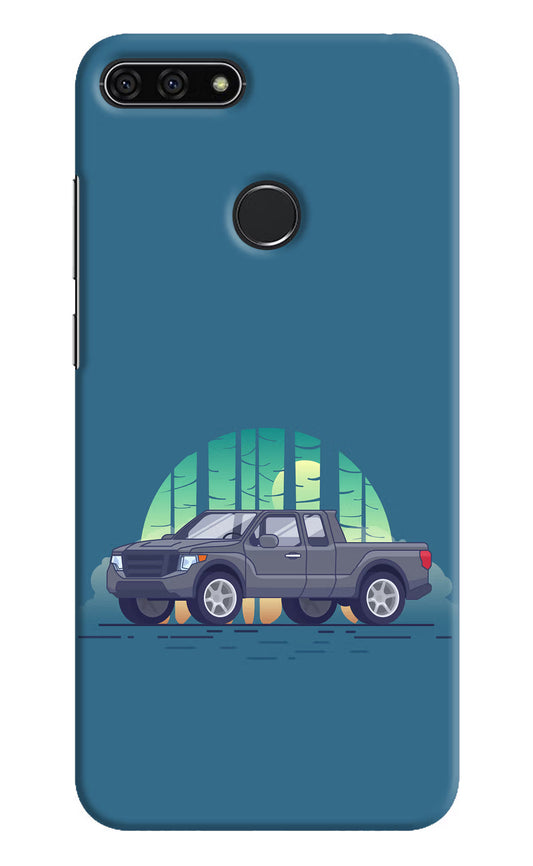 Retro Garage Vibe Honor 7A Hard Case Back Cover by Casekaro