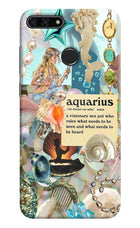 Aquarius Zodiac Honor 7A Hard Case Back Cover by Casekaro