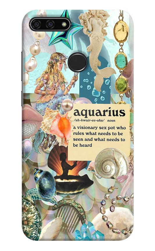 Aquarius Zodiac Honor 7A Hard Case Back Cover by Casekaro