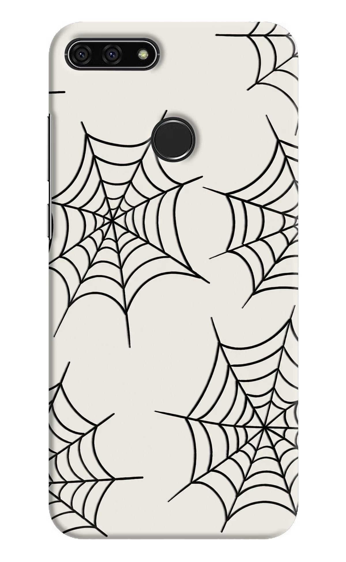 Spider Web Honor 7A Hard Case Back Cover by Casekaro
