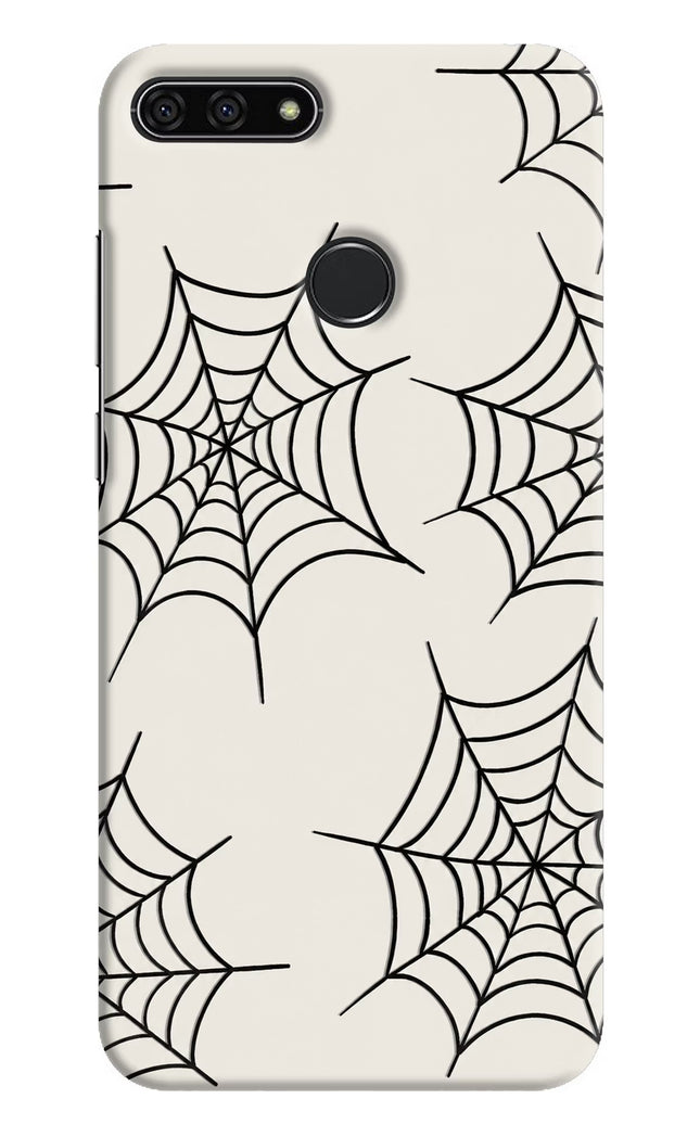 Spider Web Honor 7A Hard Case Back Cover by Casekaro
