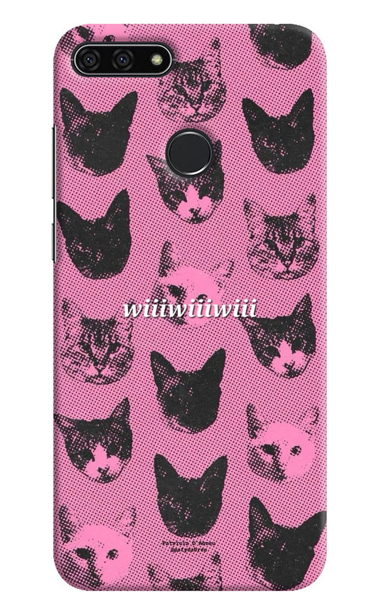 Pink Cats Honor 7A Back Cover