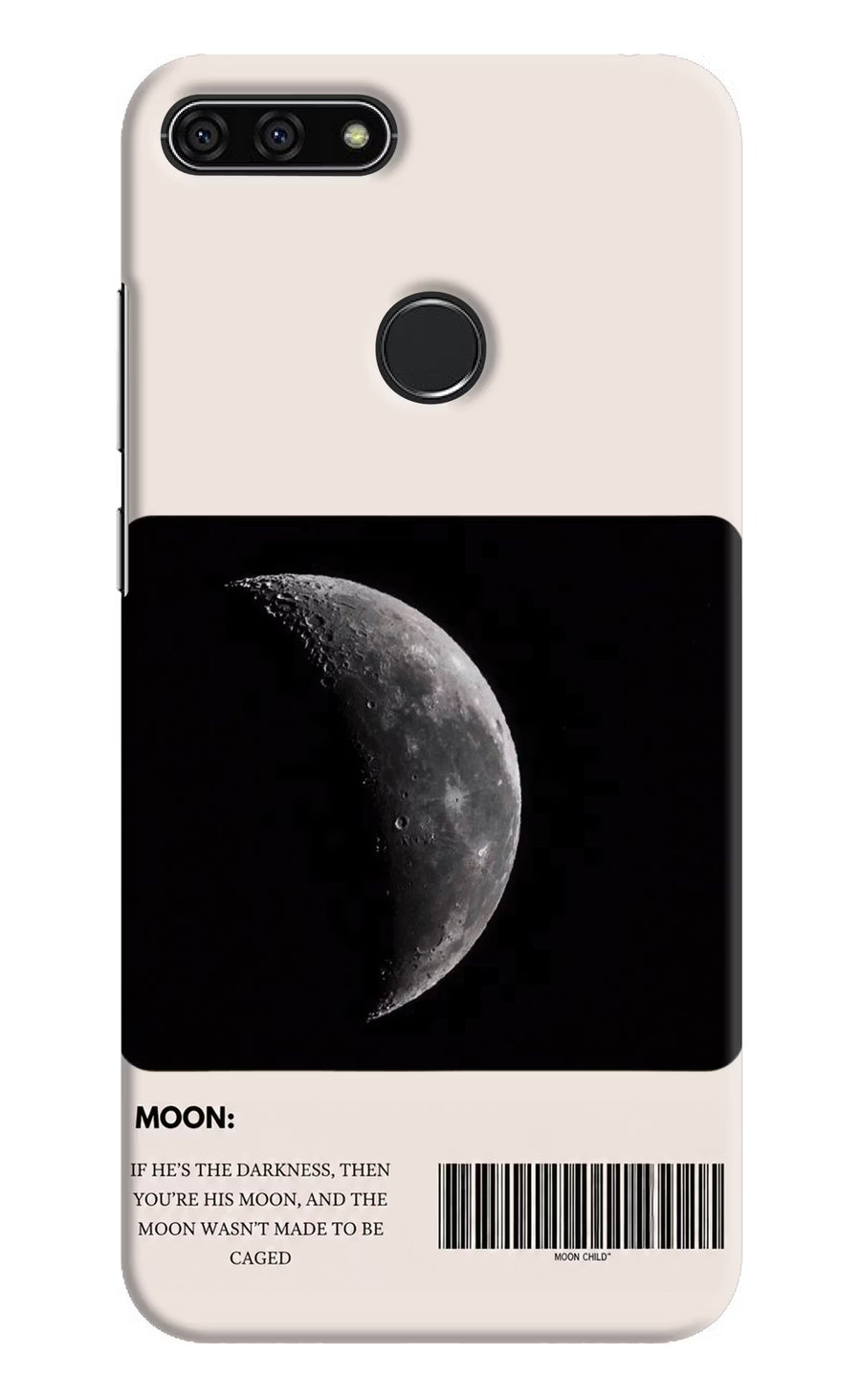 Moon Phase Honor 7A Back Cover, Hard case
