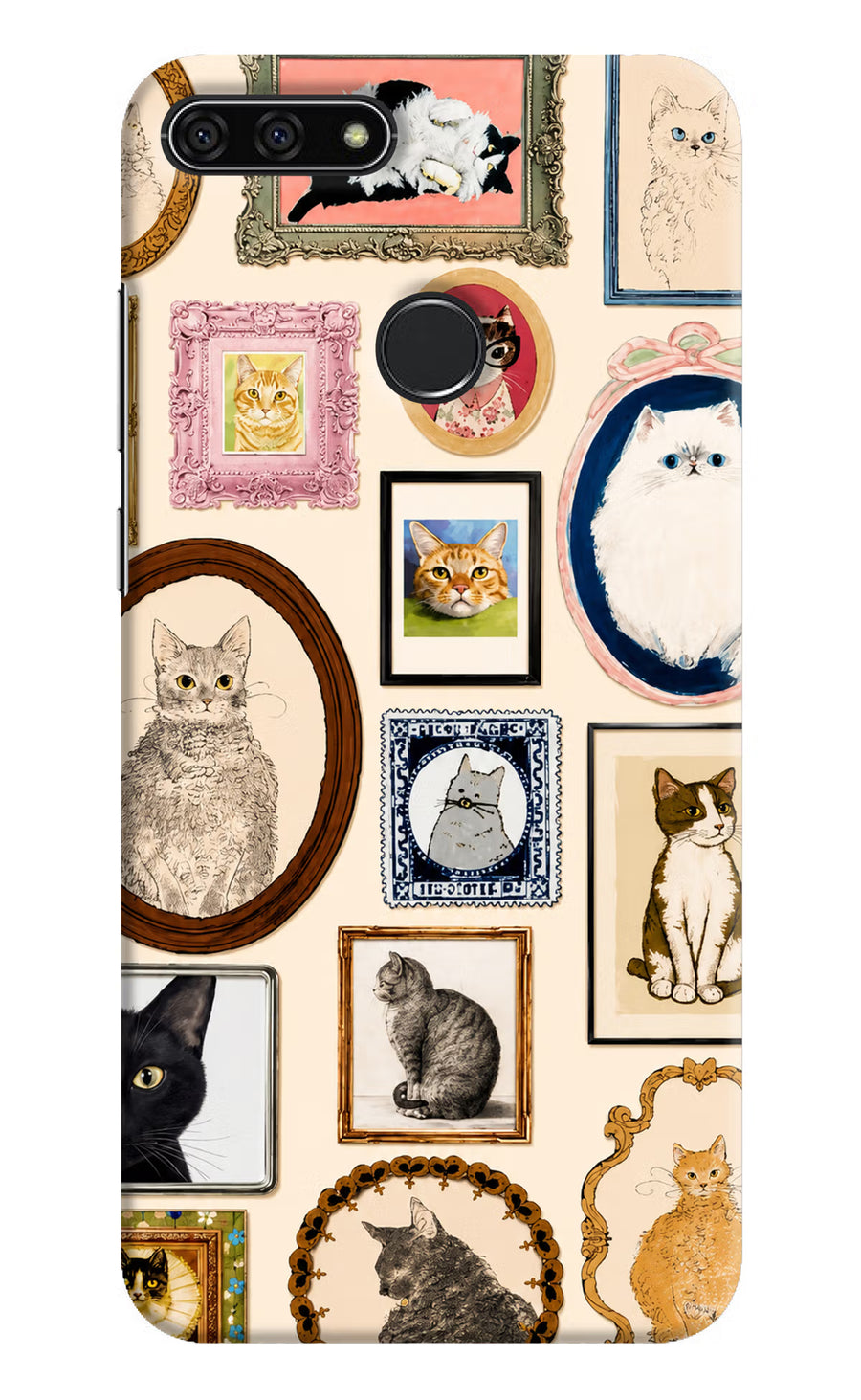 Mirror Cats Honor 7A Back Cover, Hard case
