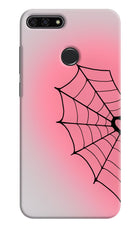 Pink Web Honor 7A Hard Case Back Cover by Casekaro