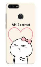Always Right Honor 7A Hard Case Back Cover by Casekaro
