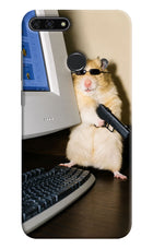 Hacker Hamster Honor 7A Hard Case Back Cover by Casekaro