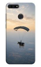 Skydiving Cow Honor 7A Hard Case Back Cover by Casekaro