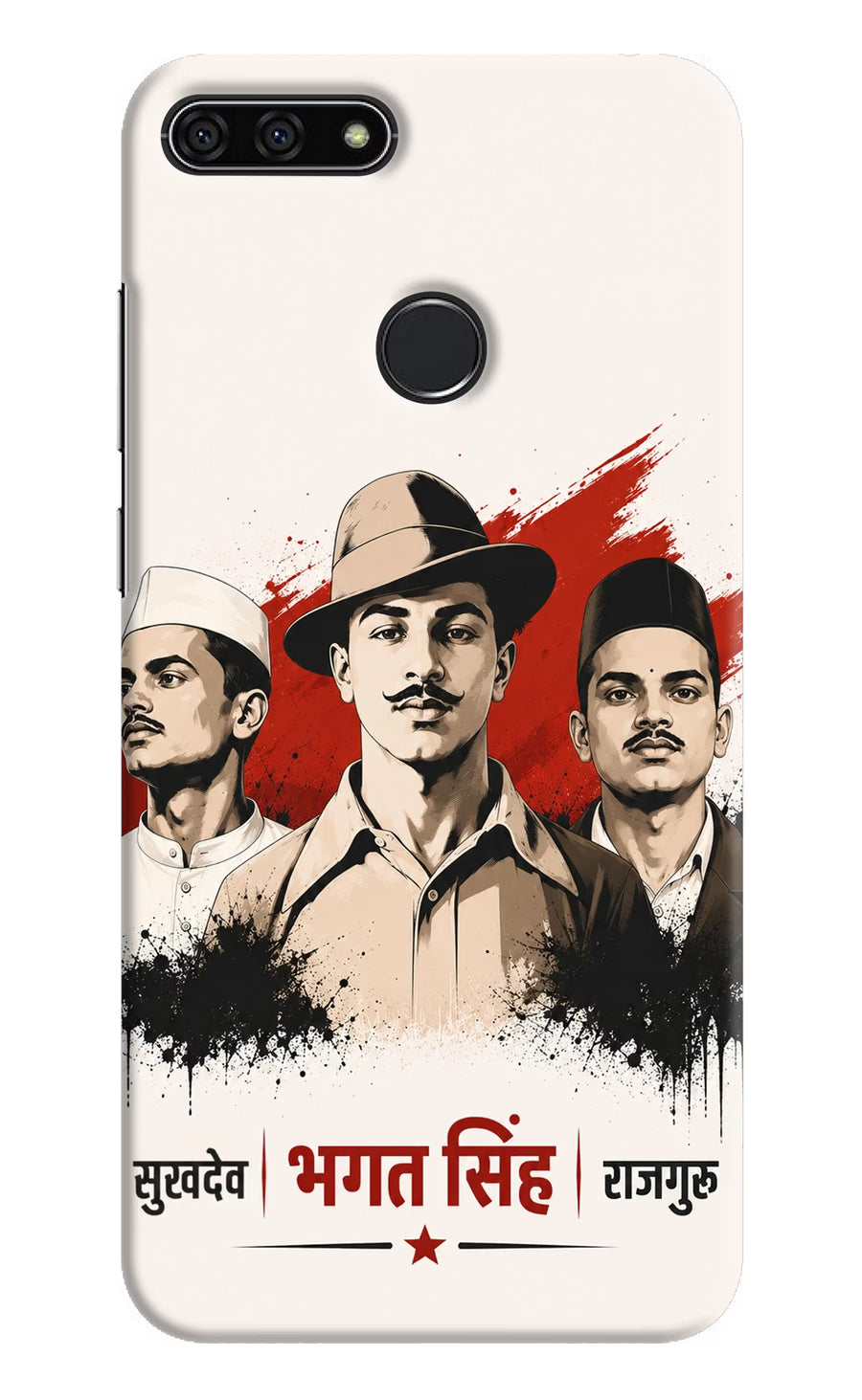 Bhagat Singh Trio Honor 7A Back Cover, Hard case
