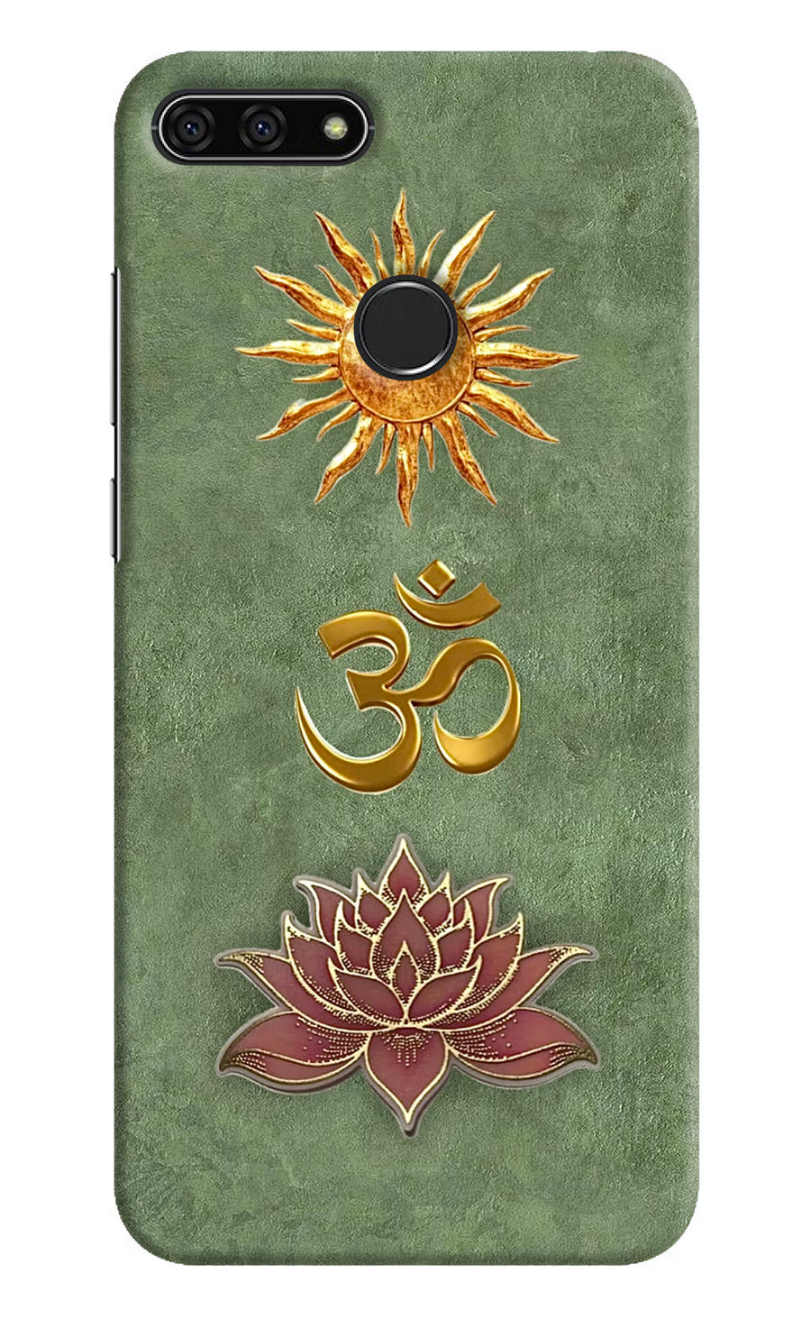 Om & Lotus Honor 7A Back Cover, Hard case