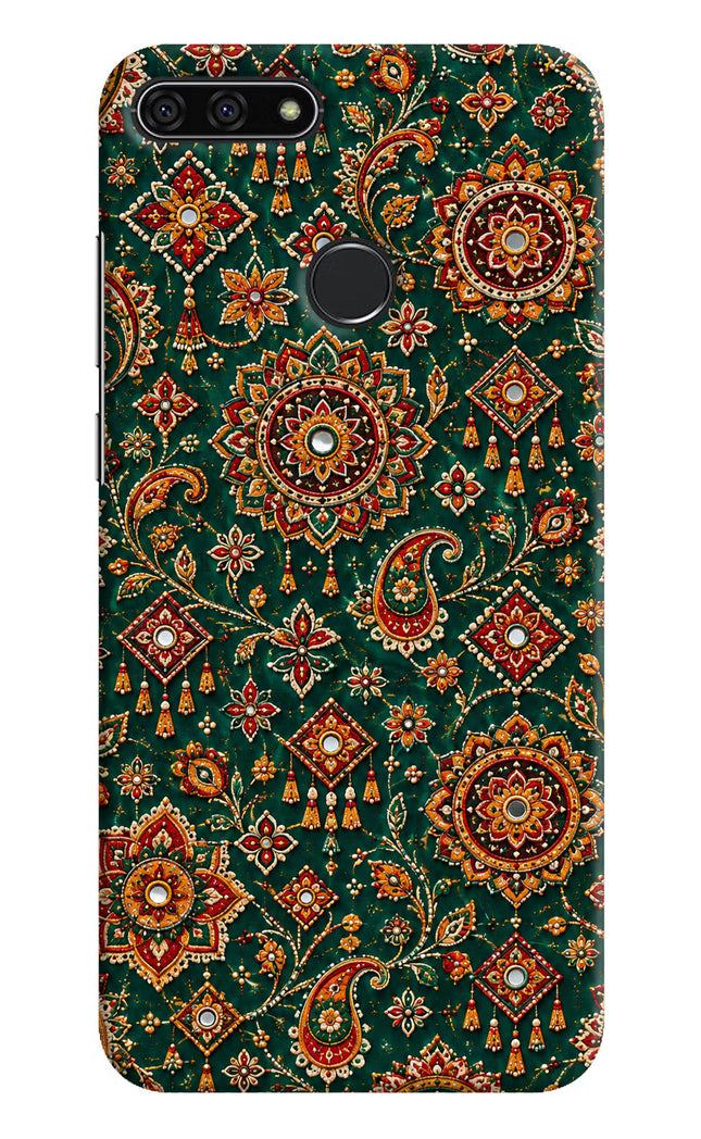 Green Pataka Honor 7A Hard Case Back Cover by Casekaro