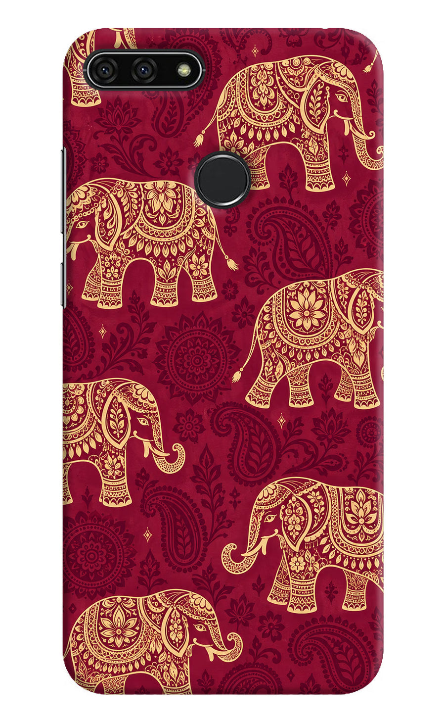 Maroon Elephant Honor 7A Back Cover, Hard case