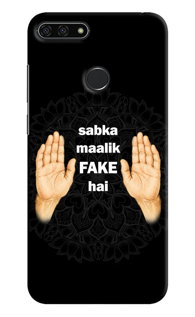 Sabka Malik Fake Honor 7A Hard Case Back Cover by Casekaro