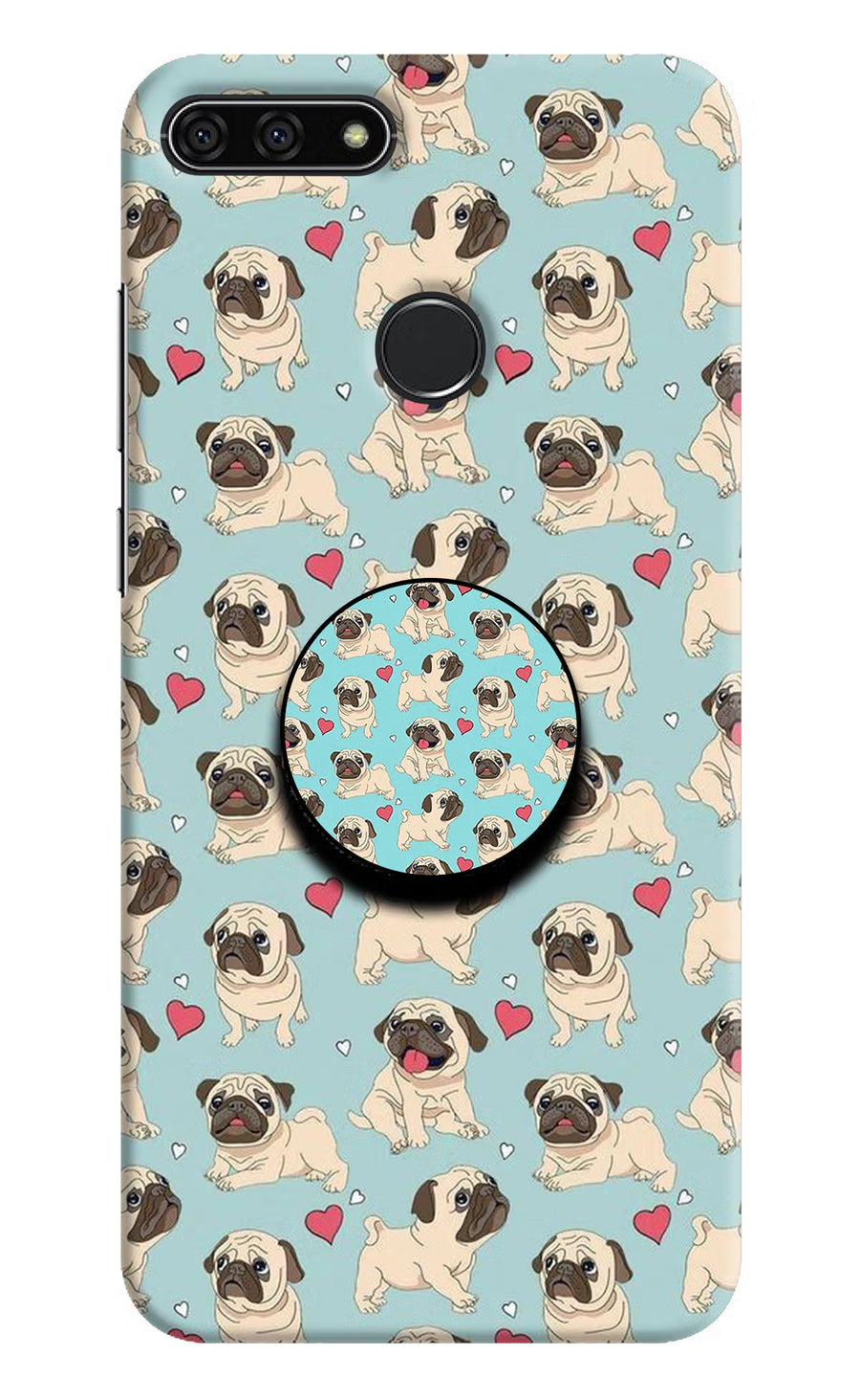 Pug Dog Honor 7A Pop Case, Hard case