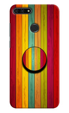 Multicolor Wooden Honor 7A Pop Case by Casekaro