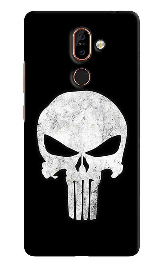 Punisher Skull Nokia 7 Plus Hard Case Back Cover by Casekaro