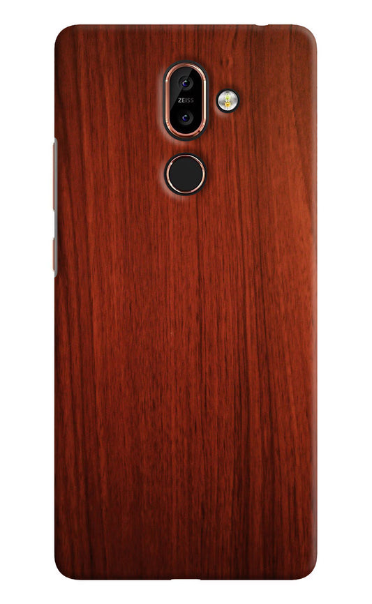 Wooden Plain Pattern Nokia 7 Plus Hard Case Back Cover by Casekaro