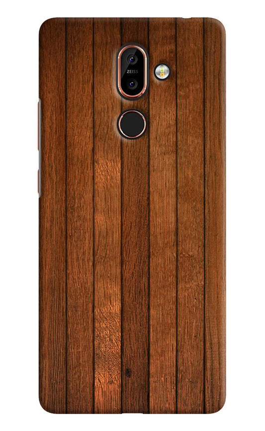 Wooden Artwork Bands Nokia 7 Plus Hard Case Back Cover by Casekaro
