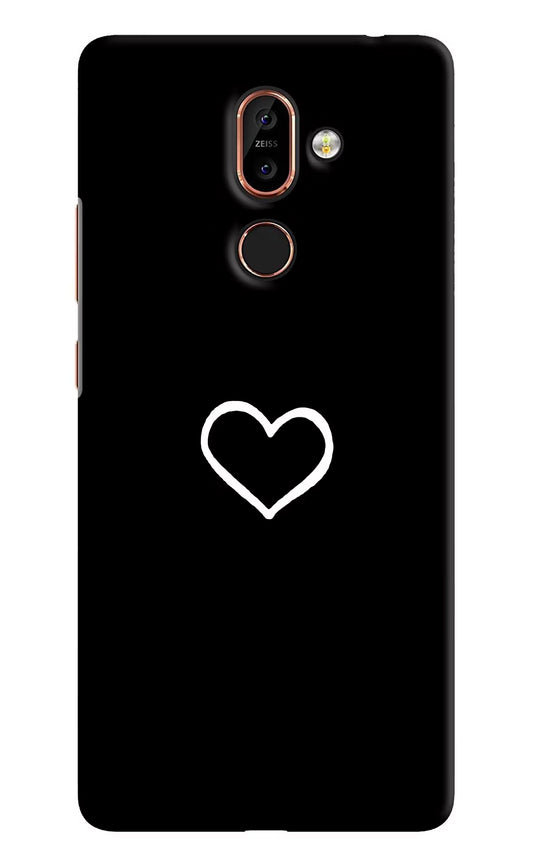 Heart Nokia 7 Plus Hard Case Back Cover by Casekaro