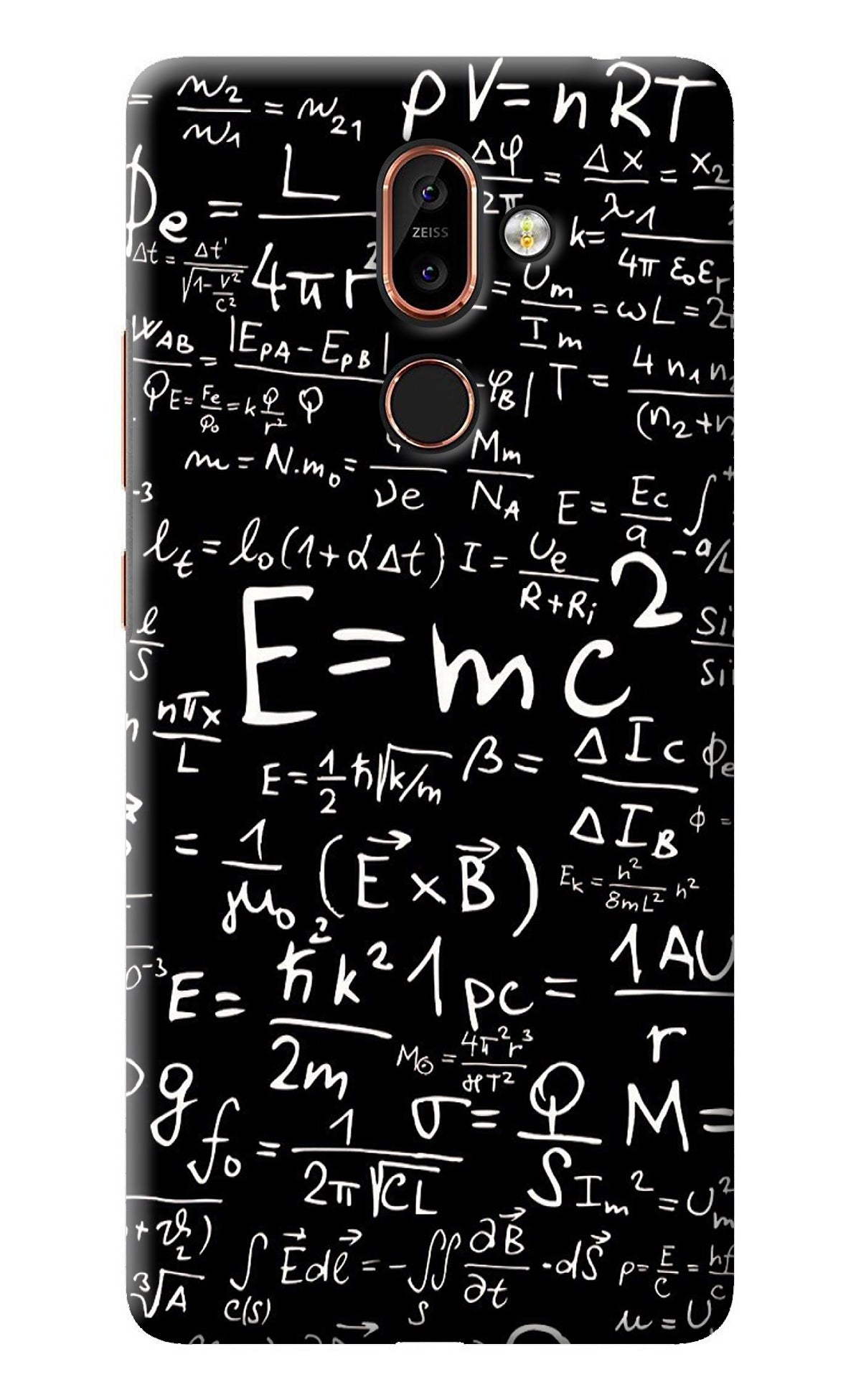 Physics Albert Einstein Formula Nokia 7 Plus Back Cover