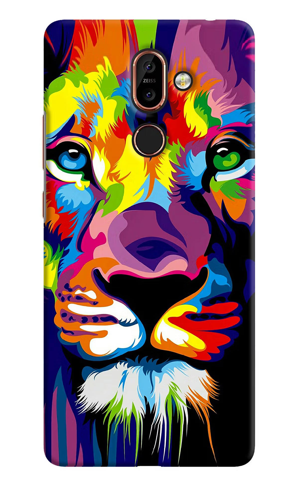 Lion Nokia 7 Plus Hard Case Back Cover by Casekaro