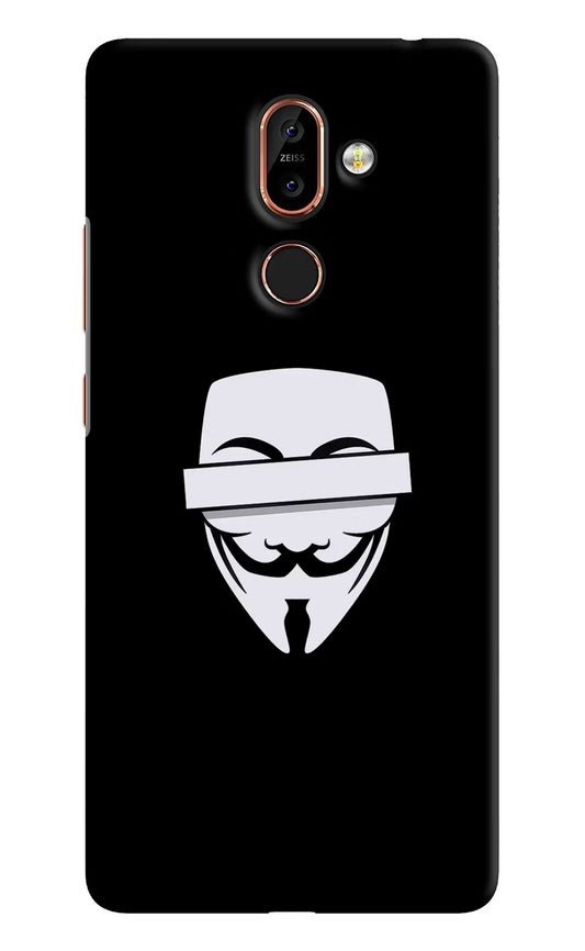 Anonymous Face Nokia 7 Plus Hard Case Back Cover by Casekaro