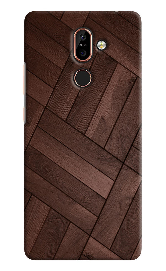 Wooden Texture Design Nokia 7 Plus Hard Case Back Cover by Casekaro