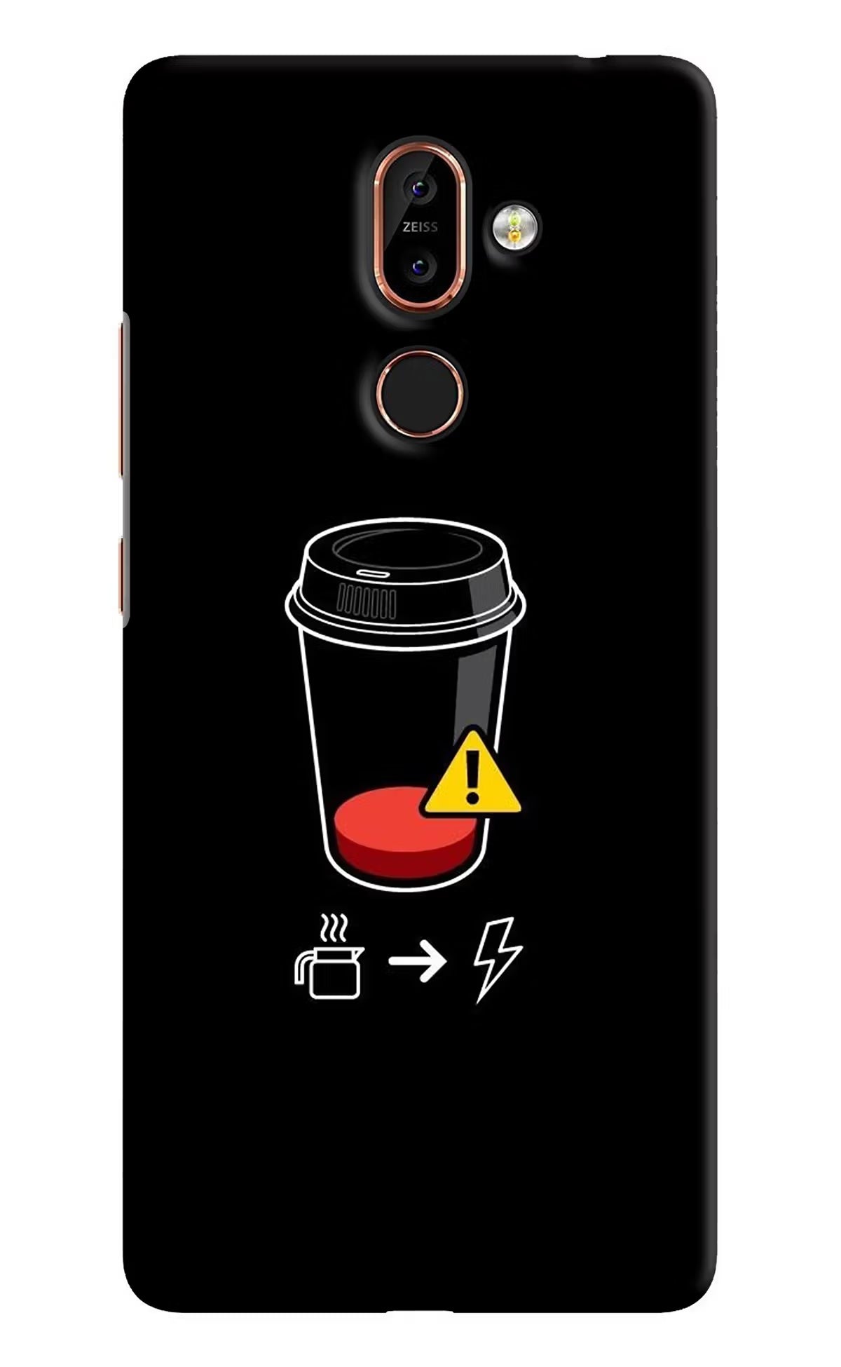 Coffee Nokia 7 Plus Hard Case Back Cover by Casekaro